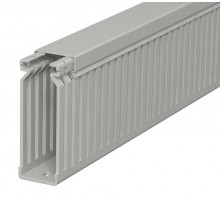 Короб перфорированный LK4 80x25 мм (перфорация 4 мм, борт 83 мм, крышка 31 мм) ПВХ серый RAL 7030  6178940  OBO Bettermann