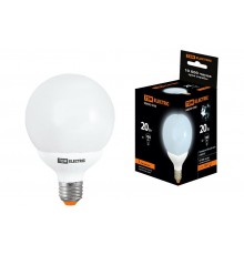 Лампа энергосберегающая КЛЛ-G95-20 Вт-4000 К-Е27  SQ0323-0168  TDM