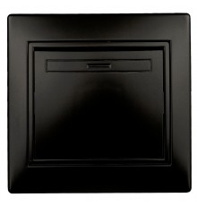 1-101-05 Intro Выключатель, 10А-250В, IP20, СУ, Plano, антрацит  Б0044560  Intro