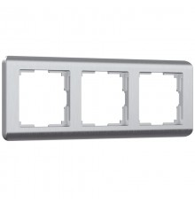 Рамка на 3 поста   (cеребряный ) W0032106  a051277  WERKEL