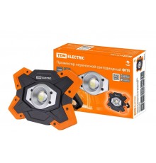 Прожектор переносной светодиодный ФП5, 15 Вт, 1250 лм, Li-Ion 3,7 B 6,6 A*ч, USB  SQ0350-0055  TDM