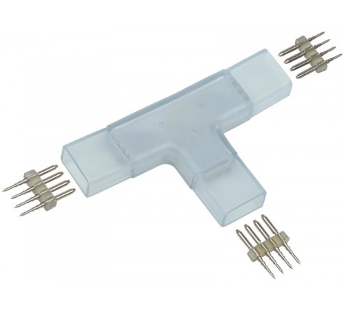 Коннектор Т-образн. 5шт RGB 14мм (разъем-разъем-разъем)  LSCON14-RGB-222-05  IEK