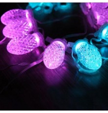 Ггирлянда " шишки в яичной упаковке" 10 RGB диодов ,   CL56   длина 4 м, шнур 2м, IP20  26821  FERON