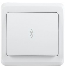 ВЕГА белый Выключатель 1-клавишный проходной 10А ВСп10-1-0-ВБ  EVV12-K01-10-DM  GENERICA