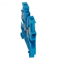 Винтовая клемма Viking 3 - однополюсная - 2 входа/2 выхода - шаг 6 мм - синий  037109  Legrand