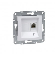Sedna Белый Розетка ТЛФ 1-ая RJ11  SDN4101121  Schneider Electric