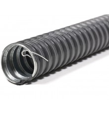 Металлорукав в ПВХ изоляции МРПИ нг 20 (20 м/уп.) черный с протяжкой DIY  zeta43154  ГОФРОМАТИК