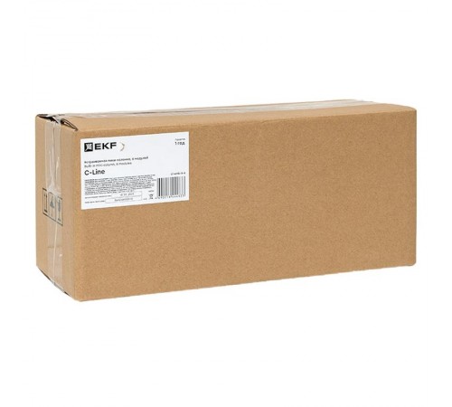 Встраиваемая мини-колонна, 6 модулей=3 поста C-Line выдвижная   cl-vmk-6-s  EKF