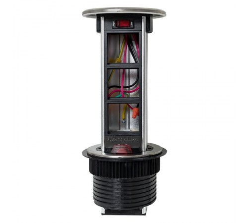 Встраиваемая мини-колонна, 6 модулей=3 поста C-Line выдвижная   cl-vmk-6-s  EKF