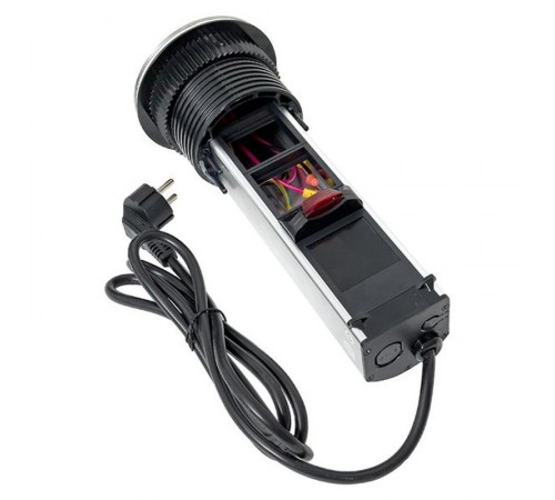 Встраиваемая мини-колонна, 6 модулей=3 поста C-Line выдвижная   cl-vmk-6-s  EKF