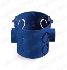 Коробка установочная 68х62 (200шт) с саморезами СИНЯЯ  GE40011-08  GREENEL