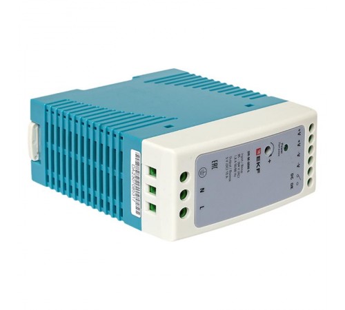 Блок питания на дин рейку 60Вт,Uвх ~ 260 В AC m, Uвых - 5 В DC постоянного тока DR-M-60W-5 EKF