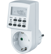 Таймер NTR-E-S01-WH розет. электрон.  61555  Navigator