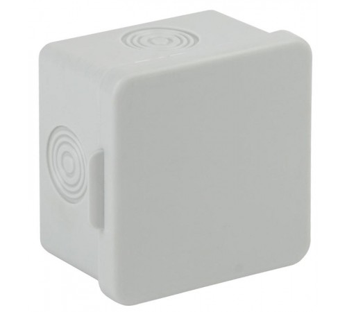 Коробка распределительная о/у 65х65х50мм без гермовводов 4 вх. IP54 KOR-65-65-50-4  Б0037444  ЭРА