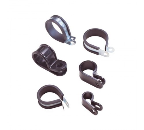 P-держатель PCS, оцинк.сталь/резина, черный, d12мм, PCS12  7TCA298010R0611  ABB