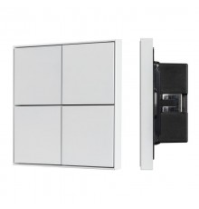 INTELLIGENT ARLIGHT Кнопочная панель KNX-304-23-IN White (BUS, Frame) (IARL, IP20 Металл, 2 года)  038401  Arlight