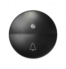 Simon 88 Клавиша для выключателя одноклавишного с подсветкой, с пиктограммой "звонок", S88, графит  88015-38  Simon