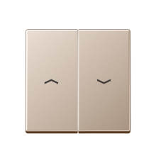 2-я клавиша с символами "стрелки" для баланс. мех. выкл. (кнопок), в компл с AS90-5HP , возможно IP44; дюропласт; шампань; A500 A595PCH  Jung