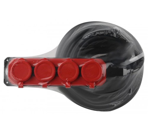 Удлинитель силовой UK-4e-3x1,5-20m-IP44(KG) с заземлением 4 розетки каучук 20м КГ 3х1,5мм2 IP44  Б0057587  ЭРА