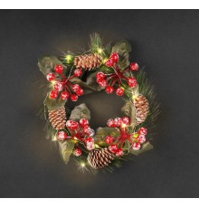 Гирлянда  95 035 NGF-D041-01 (венок шишки и ягоды WW)  95035  Navigator