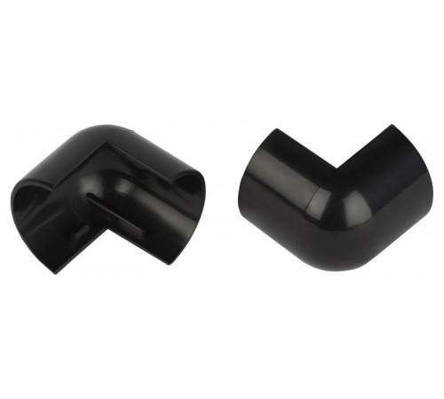 Внешний угол  OC-KK-30-13-GR для полукруглого кабель-канала графит 30х13мм 2шт/комплект  Б0064963  ЭРА