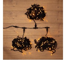 Гирлянда "LED ClipLight" 24V, 3 нити по 20 м, свечение с динамикой, цвет диодов Желтый  323-301  NEON-NIGHT