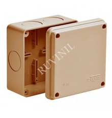 Коробка распределительная Тусо о/п 100х100х50мм без гермовводов не распр.горение HF  67049НГ  Рувинил