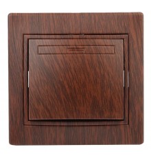 1-101-10 Intro Выключатель, 10А-250В, IP20, СУ, Plano, венге  Б0030032  Intro