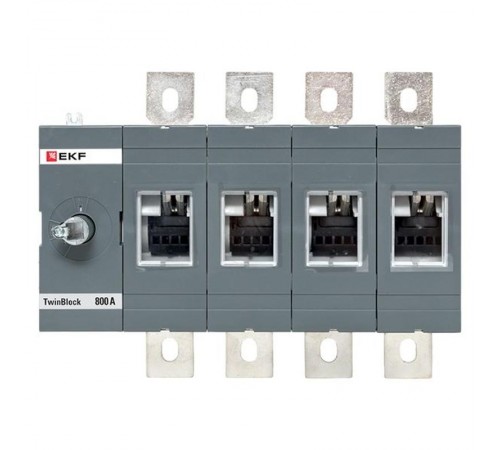 Рубильник 800A 4P без рукоятки управления TwinBlock  tb-s-800-4p  EKF