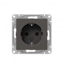 Механизм розетки, 16А, с заземлением, со шторками, мокко Эпика  UP1-SOM-111 EKF