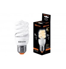 Лампа энергосберегающая КЛЛ-FSТ2-11 Вт-2700 К-Е27 (40х93 мм)  SQ0323-0061  TDM