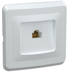 ВЕГА белый Розетка компьютерная 1-местная RJ45 Cat5e РК10-ВБ  EKV15-K01-DM  GENERICA