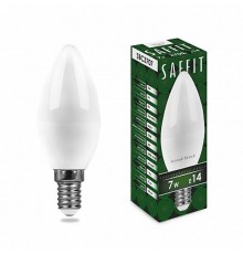 Лампа светодиодная SBC3707 C37 7W 230V E14 2700К матовая, 560Lm, 220°, 100*37мм  55030  SAFFIT