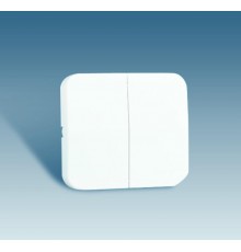 Simon 73 Клавиша (2шт) для выключателя двухклавишного, S73, белый  73026-30  Simon