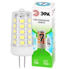 Лампа светодиодная  GREEN LINE LED G4-JC-7W-840-12V GL G4 7Вт капсула яркий белый свет  Б0067148  ЭРА