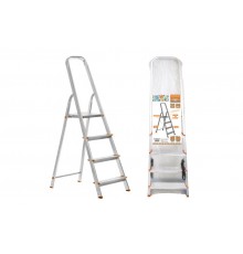 Стремянка комбинированная СК4, 4 ступени, сталь, алюминий, h=780 мм, Народная  SQ1028-0102  TDM