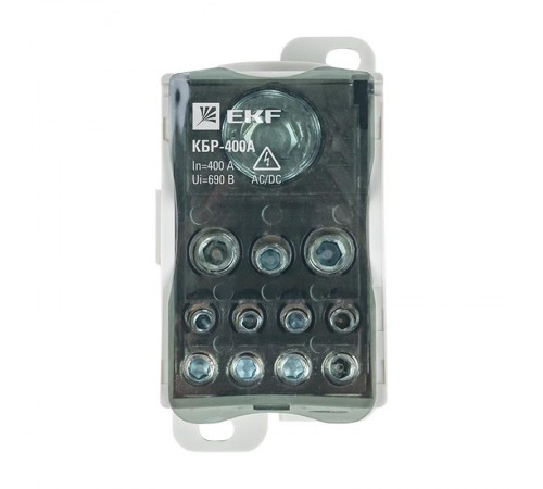 Блок распределительный (КБР) на DIN-рейку и монтажную панель 400A EKF PROxima  plc-kbr400  EKF