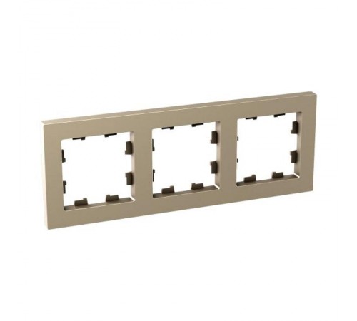 3 - местная рамка, шампань, пластик Эпика  UP1-FPC-03 EKF