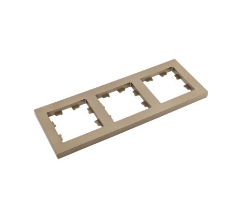 3 - местная рамка, шампань, пластик Эпика  UP1-FPC-03 EKF