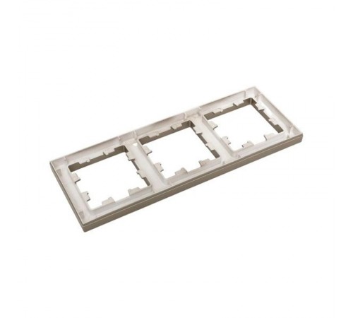 3 - местная рамка, шампань, пластик Эпика  UP1-FPC-03 EKF