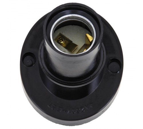 Патрон настенный карболитовый Е27 черный наклонный PROxima  LHC-E27-wi-s  EKF