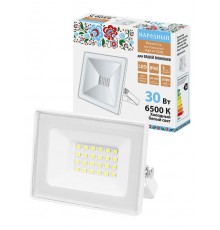 Прожектор СДО-05-030 30 Вт, 2400 лм, 6500 К, 220-240 В, IP65, белый, Народный  SQ0336-0310  TDM