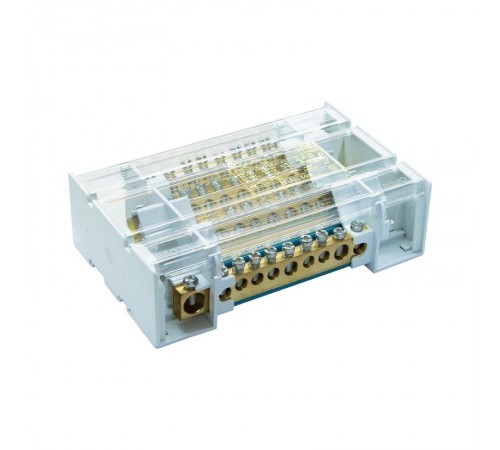 Блок распределительный на DIN рейку c выносной клеммой 4р 160А, 7х7мм 1х8мм  1х9мм 1х12мм  BD3160104  DKC