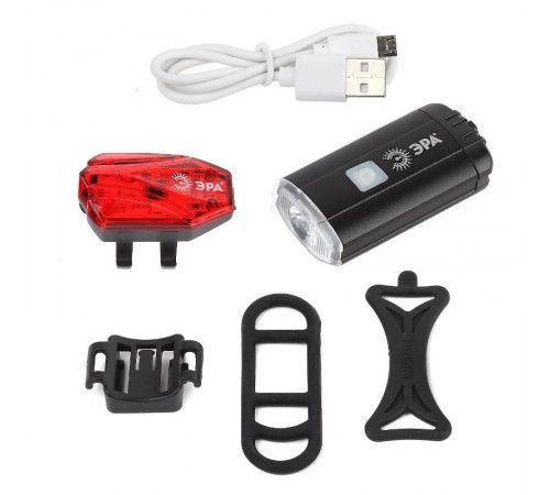 Фонарь велосипедный VA-801 2 в 1 Основной CREE XPG + подсветка SMD, mocro USB, 800mA/ч., б  Б0039624  ЭРА