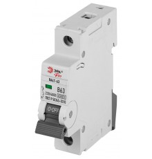 Автоматический выключатель  PRO VA63-1P63B4.5 ВА47-63 1P 63А кривая B 4,5кА   Б0059376  ЭРА