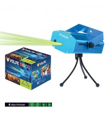 Светильник лазерный проектор, 4 типа проекции, микрофон, с регулировкой UDL-Q350 4P/G BLUE  UL-00001184  Volpe