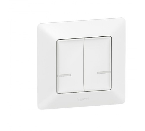Выключатель Умный беспроводной 2-кл. Valena Life бел. Netatmo  752187  Legrand