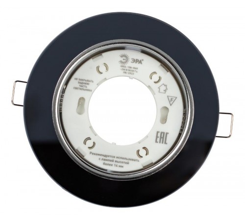 Cветильник встраиваемый со светодиодной подсветкой DK LD51 BK GX53 черный  Б0057468  ЭРА