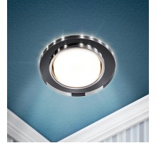 Cветильник встраиваемый со светодиодной подсветкой DK LD51 BK GX53 черный  Б0057468  ЭРА