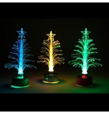 Фигура световая  "НАБОР елок из оптоволокна"  LT047   1диодов , 12 шт в наборе, 120мм, IP20  26893  FERON